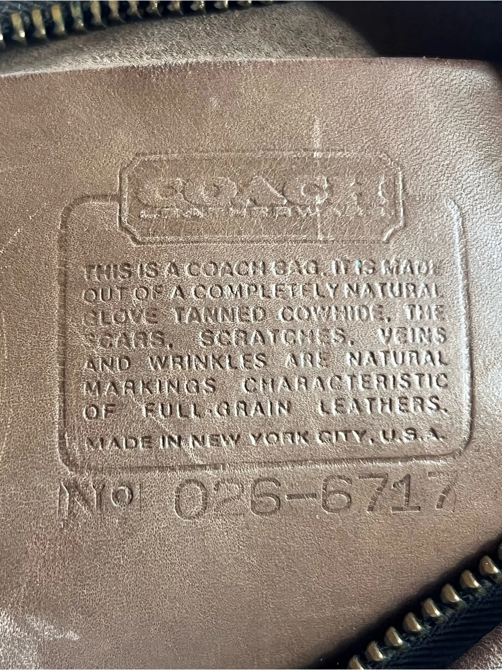 Coach Vintage NYC Companion Bag Putty Glove Tanned Leather Crossbody 70s 80s USA
